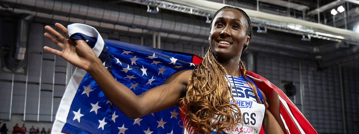 Staffel-Weltmeisterin Talitha Diggs startet über 200 Meter